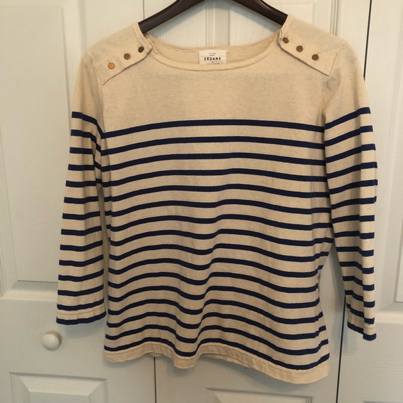 Sezane Tops - Sezane cotton striped tee
